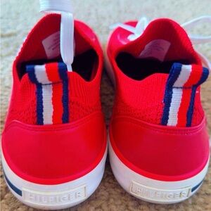 Tommy Hilfiger Kids Red and White Sneakers